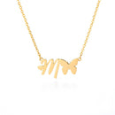 Butterfly Initial Necklace For Women Stainless Steel Gold Chain A-Z Letter Necklace Pendant Bijoux Femme 2020 Boho Jewelry Gift