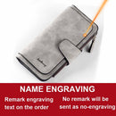 2022 Women Wallets Name Engrave Fashion Long Leather Top Quality Card Holder Classic Female Purse  Zipper  Wallet For Women