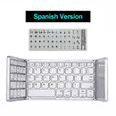 Folding Bluetooth Keyboard Wireless Klavye English/Russian/Spanish/Arabic/Hebrew/Portugues for IOS/Android/Windows ipad Tablet
