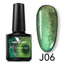 Nail Art Design Manicure Venalisa 7.5Ml Soak Off Enamel 9D Cat Eyes Magnetic Gel Polish UV Gel Nail Polish Lacquer Varnish