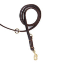 Multifunctional Two Dog Leash soft Real Leather handle Double Leashes P chain Collar Long Short pet Dog Walking Training Lead