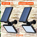 太阳能灯 48LED 太阳能路灯 户外花园墙院 LED 安全照明 可调照明角度 280流明