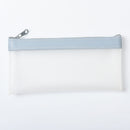 Simple Transparent TPU Leather Korean Fashion INS Pencil Bag Pouches Stationery Organizer Pencil Case Pencilcase School Pen Case