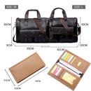 Men Leather Black Briefcase Business Handbag Messenger Bags Male Vintage Shoulder Bag Men&