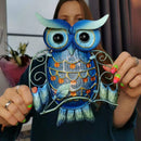 Metal Owl Home Decor for Garden Decoration Outdoor Statues Accessories Sculptures and Miniatures Animales Jardin
