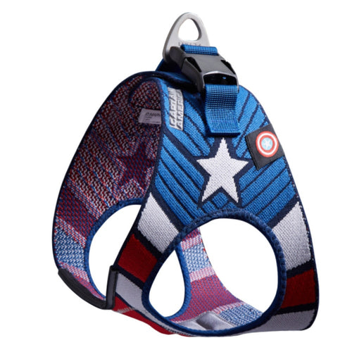 Superhero Series Dog Cat Harness Pet Adjustable Vest Walking Lead Leash for Puppy Harness for Small Medium-sized Dogs Cats