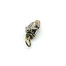 Outdoors Emergency Survival EDC White Brass Frog Copper Bullet Shape Bottle Pill Box Waterproof Capsule Seal Portable Keychain