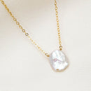 Natural Baroque Pearl Necklace Handmade Jewelry Gold Filled Choker  Pendants Femme Kolye Collares Boho Necklace For Women