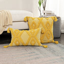 Boho Style cushion cover Pink Yellow Blue Beige Tassels pillow cover Handmade  for Home decoration Sofa Bed 45x45cm/30x50cm