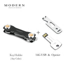 2022 Modern-Brand Aluminum Key  Wallet DIY Keychain EDC Pocket Key Holder Key Organizer
