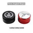 51/53/58mm Adjustable Stainless Steel Espresso Coffee Powder Hammer Coffee Wooden Tamper Set Barista Tools Coffee Distribution