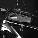 WILD MAN 6.2 Inch Waterproof  Bicycle Front Tube Bag Bike Touch Screen Phone Case Bag Bike Top Tube Bag Cycling Accessories