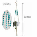 Handmade macrame plant hanger pot holder pot tray/pot hanger pot tray for wall decoration countyard /garden pot tray for plant