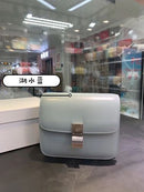 Classic Crossbody Bag Genuine Leather Box Tofu Shoulder Bag for Women 2021 Adjustable Luxury Design Flap Crossbody Bag with Lock
