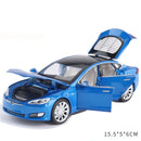 1:32 特斯拉MODEL X MODEL 3 MODEL S 合金汽车模型压铸玩具车 声光儿童玩具 男孩礼物