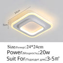 Modern LED Ceiling Lights Round Square Lighting For Bedroom Kitchen Aisle Corridor Indoor Lamps Fixtures Lustres Lampadari Dero