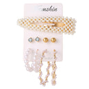 2020 Vintage Women Drop Earrings Set Bohemia Acrylic Tassel Pearl Alloy Long Pendant Earrings Geometric Jewelry Party Gift