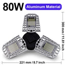 Goodland LED Lamp E27 LED Bulb 60W 80W 100W Garage Light 110V 220V Deform Light For Workshop Warehouse Factory Gym