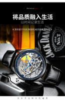 Genuine AILANG Men's Sports Watch Hollow Machinery Top Brand Men's Leather Watch Trend Luminous Waterproof 2020 New