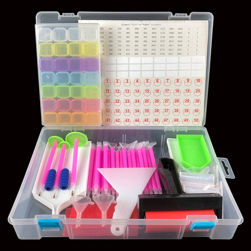 The Pixel Curator | Diamond Painting Toolkit — 128-Piece Precision Set