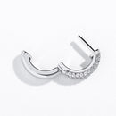 TOPGRILLZ 925 Sterling Silver 14mm Round Earring Iced Micro Pave Cubic Zirconia Earrings Hip Hop Fashion Jewelry Gift For Women