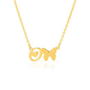 Butterfly Initial Necklace For Women Stainless Steel Gold Chain A-Z Letter Necklace Pendant Bijoux Femme 2020 Boho Jewelry Gift