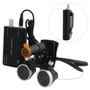 Dental Loupes Dental Magnifier Dental Lab Medical Loupes Magnification Binocular 2.5/3.5x Headlight Headlamp 3W/5W Seperately