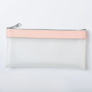Simple Transparent TPU Leather Korean Fashion INS Pencil Bag Pouches Stationery Organizer Pencil Case Pencilcase School Pen Case
