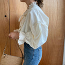 Vintage Casual Elegant Tops 2022 New Women Hollow Out Women Shirts Solid Long Sleeve Korean Style Bow Loose Blouses Blusas 9580