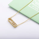 SHADOWHUNTERS Authentic 925 Sterling Silver Move CZ Stone Pendant Long Chain Choker Necklaces For Women Luxury Jewelry Making