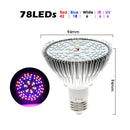 LED 植物生长灯 150颗灯珠 200颗灯珠 全光谱 仿阳光 E27 LED 植物生长灯泡 适用于室内水培花卉植物 LED 生长灯
