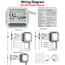 涂鸦WiFi智能灯开关模块支持双向控制，App远程控制DIY断路器100-240V，兼容Alexa Google Home