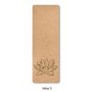 Natural Cork TPE Yoga Mat For Fitness Sports Mats Pilates Exercise Non-Slip Yoga Mat With Position Body Line Training Pad 183*61