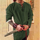 Halloween Knight Cosplay Medieval Renaissance Costume Robe Viking Men Long Sleeve Tops Costume Medieval Clothing Plus XXXXXl