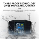 SAMEUO Motorcycle TPMS Tire Pressure solar Power Alarm Motorbike Tire Pressure Monitoring System for Tyre Monitoring