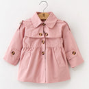 2021 Spring Autumn Girls Windbreaker Coat Jackets Baby Kids Flower Embroidery Hooded Outwear For Baby Kids Coats Jacket Clothing