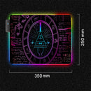 Game Mousepad RGB Personality Mathematician Digital LED Game Accessories Computer Keyboard Carpet Pad PC Notebook Gamer Desk Mat