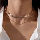 Silver Color Cross Necklaces &amp; Pendants for Women Choker Clavicle Chain Jewelry Femme Bijoux Collares
