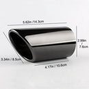2Pcs/Set Chrome Plating Stainless Steel Car Exhaust Muffler Tip Pipes Covers for Audi A1 A3 A4 TT 2009-2015/VW Volkswagen PASSAT
