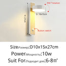Modern LED Wall Lamp For Bedroom Bedside Study Indoor Round Iron Light Practical Luminaire Deco Maison Reading Lighting Fixtures