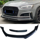 碳纤维/玻璃钢汽车前保险杠唇扰流板分离器适用于奥迪 A5 Sline S5 B9 轿车双门跑车 2017 - 2019 前唇保险杠