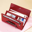 KAVIS Genuine Leather Women Wallet New Style Female Portomonee Fashion Money Bags Zipper Card Holder Handy Perse High Capacity