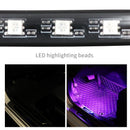 Niscarda LED Car Foot Light Ambient Lamp With Remote Control Multiple Modes Automotive Interior Decorative Lights