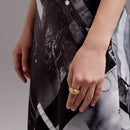 ENFASHION Chunky Lines Rings For Women Gold Color Elegant Ring Stainless Steel Friends Gifts Fashion Jewelry Anillos Mujer R4069