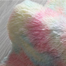 Rainbow Fluffy Rugs Anti-Skid Shaggy Area Rug Dining Room Living Room Mat Bedroom Bedside Plush Carpet Floor Mat Home Decor