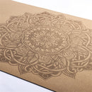 Natural Cork TPE Yoga Mat For Fitness Sports Mats Pilates Exercise Non-Slip Yoga Mat With Position Body Line Training Pad 183*61