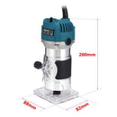 800W Woodworking Electric Trimmer Wood Milling Engraving Slotting Trimming Machine Carving Machine Routers for Woodworking