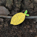 New Cute Yellow Lemon Fruit Brooch ‘Easy Peasy Lemon Squeezy’ Yellow Lemon Bright Enamel Pins badge  backpack lapel Brooches
