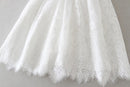 Hetiso White Infant Dress for Baptism Baby Girls Lace Dresses with hat Kids Clothes Christening Birthday Outfits 3-24 Month