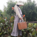 2022新款复古中世纪棉麻烹饪厨房围裙女士连衣裙花店罩衣理发师围兜园艺工装